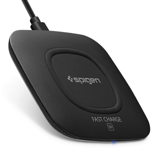 Беспроводная зарядка Spigen Essential® F301W Wireless Charger Black