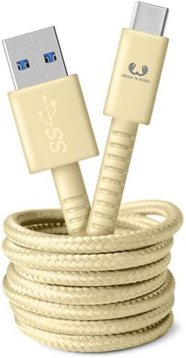 Кабель Fresh 'N Rebel Fabriq USB-C Cable 1,5m Buttercup (2CCF150BC)