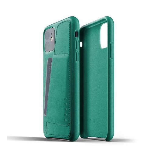 Чехол Mujjo Full Leather Wallet case Alpine Green (MUJJO-CL-006-GR) для iPhone 11