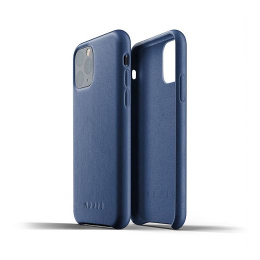 Чехол Mujjo Full Leather Monaco Blue (MUJJO-CL-001-BL) для iPhone 11 Pro