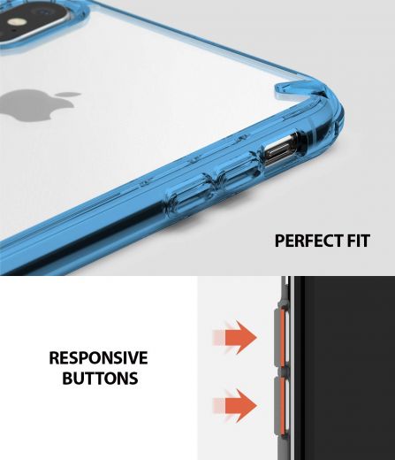Чохол Ringke Fusion Aqua Blue для iPhone XS Max