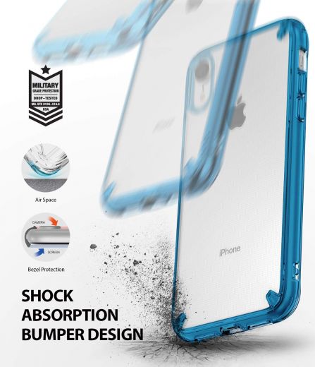 Чехол Ringke Fusion Aqua Blue для iPhone XR