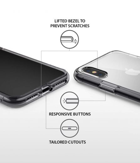 Чехол Ringke Fusion Smoke Black для iPhone XS