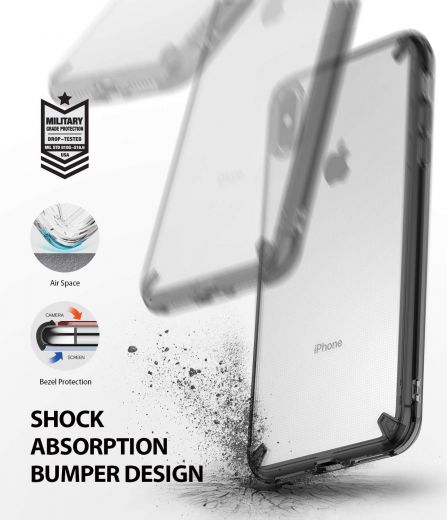 Чехол Ringke Fusion Smoke Black для iPhone XS Max