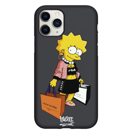 Чехол Hustle Case Simpsons Lisa Simpson Black для iPhone 12 | 12 Pro