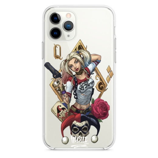 Прозрачный чехол Hustle Case Harley Quinn Clear для iPhone 12 | 12 Pro