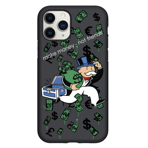 Чехол Hustle Case Monopoly Make Money Black для iPhone 12 | 12 Pro