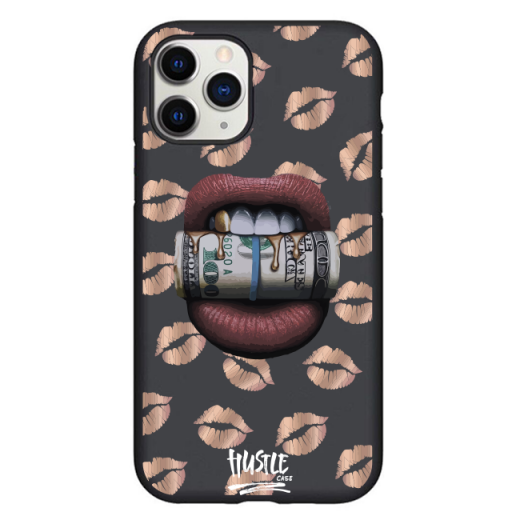 Чехол Hustle Case Lips Black для iPhone 12 | 12 Pro