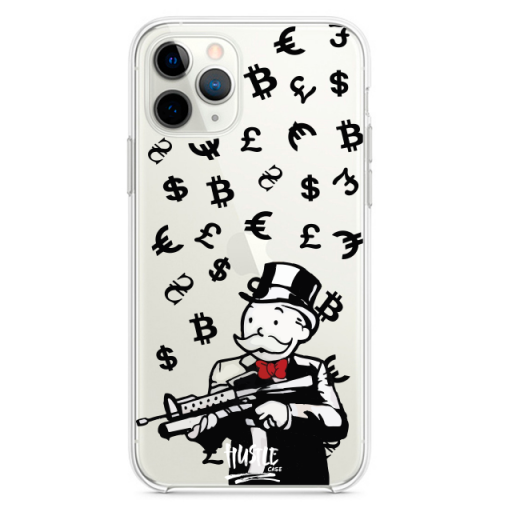Прозрачный чехол Hustle Case Monopoly AK Clear для iPhone 12 | 12 Pro