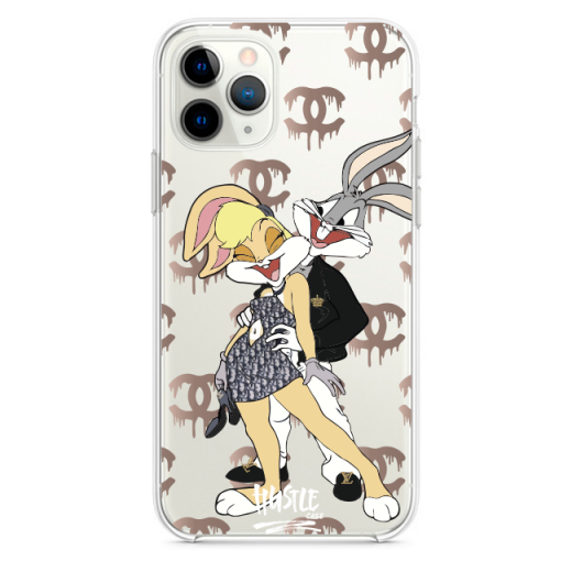 Прозрачный чехол Hustle Case Bucks Bunny Love 2 Clear для iPhone 12 | 12 Pro