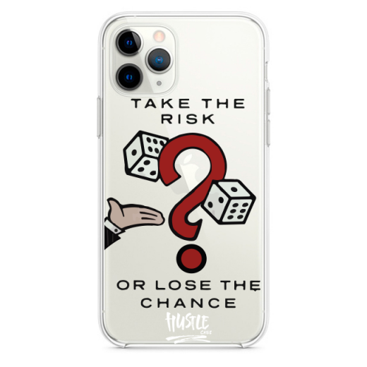 Прозрачный чехол Hustle Case Monopoly Take the Risk Clear для iPhone 12 | 12 Pro
