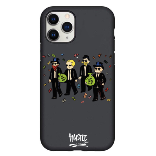 Чехол Hustle Case Monopoly Squad Black для iPhone 12 | 12 Pro