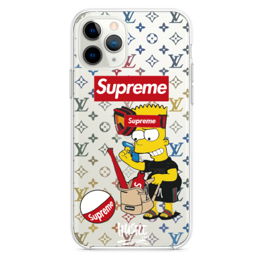 Прозрачный чехол Hustle Case Simpsons Bart Supreme Clear для iPhone 12 Pro Max