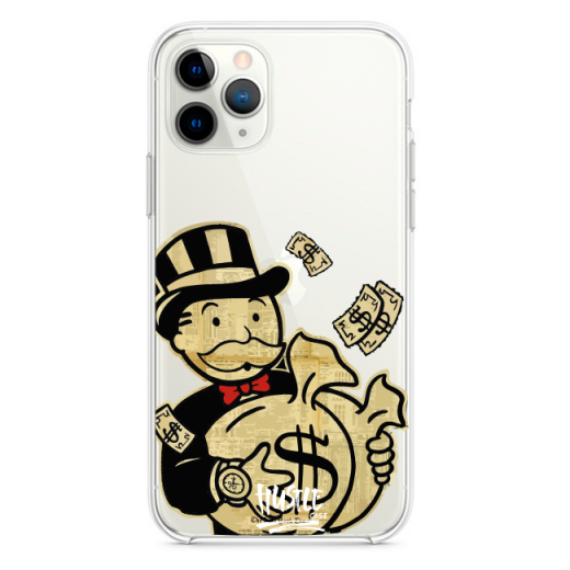 Прозрачный чехол Hustle Case Monopoly Gold Clear для iPhone 12 Pro Max