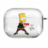 Прозрачный силиконовый чехол Hustle Case Simpsons Bart Gun Clear для AirPods Pro