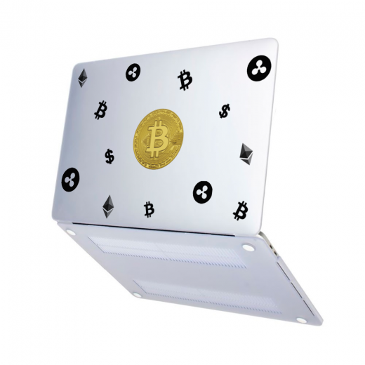 Чохол-накладка Hustle Case Bitcoin Matte Clear для MacBook Air 13" (M1 | 2020 | 2019 | 2018)
