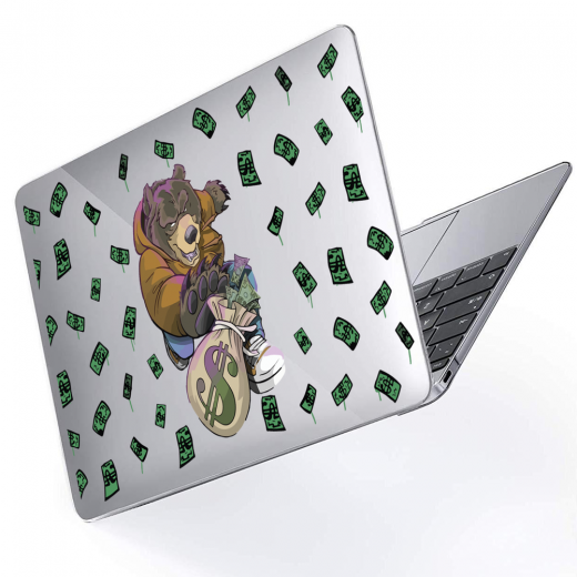 Чехол-накладка Hustle Case Bear Clear для MacBook Air 13" (M1 | 2020 | 2019 | 2018)