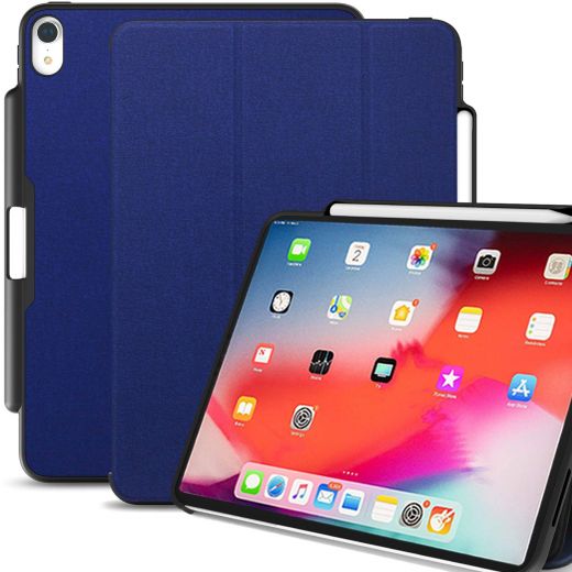 Чохол Khomo Dual Case Cover with Pencil Holder Twill Blue для Apple iPad Pro 11" (2018)