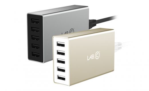 Сетевое зарядное устройство Lab.C X5 5 Port USB Wall Charger Space Gray (8A) (LABC-587-GR_KR)