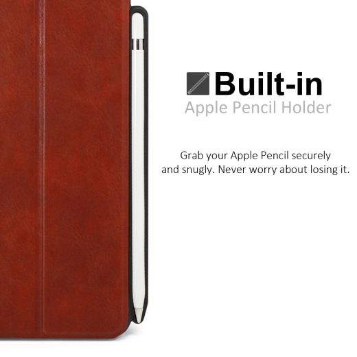 Чехол Khomo Dual Case Cover with Pencil Holder Leather Brown для iPad Pro 10.5"/Air 3 (2019)