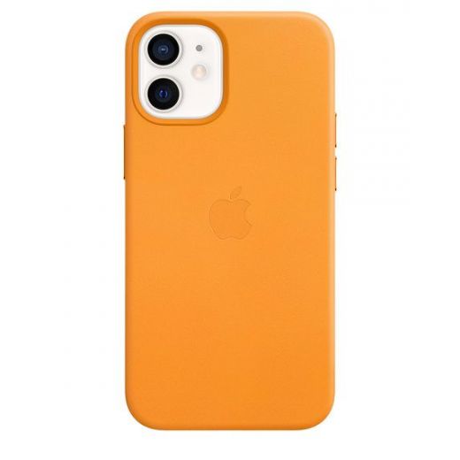 Оригінальний чохол Apple Leather Case with MagSafe California Poppy для iPhone 12 mini (MHK63)
