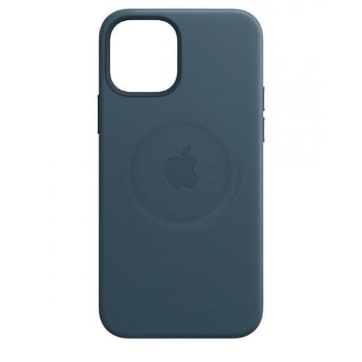 Оригинальный чехол Apple Leather Case with MagSafe Baltic Blue для iPhone 12 mini (MHK83)