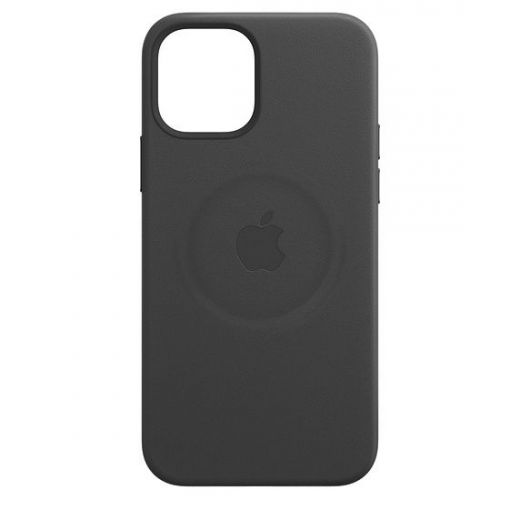 Оригінальний чохол Apple Leather Case with MagSafe Black для iPhone 12 mini (MHKA3)