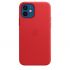 Оригінальний чохол Apple Leather Case with MagSafe (PRODUCT) Red для iPhone 12 | 12 Pro (MHKD3)