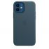 Оригинальный чехол Apple Leather Case with MagSafe Baltic Blue для iPhone 12 | 12 Pro (MHKE3)