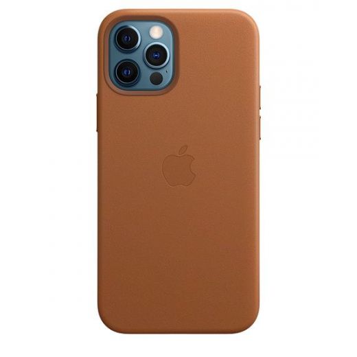 Чохол CasePro Leather Case with MagSafe Saddle Brown для iPhone 12 | 12 Pro