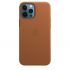 Чехол CasePro Leather Case with MagSafe Saddle Brown для iPhone 12 Pro Max