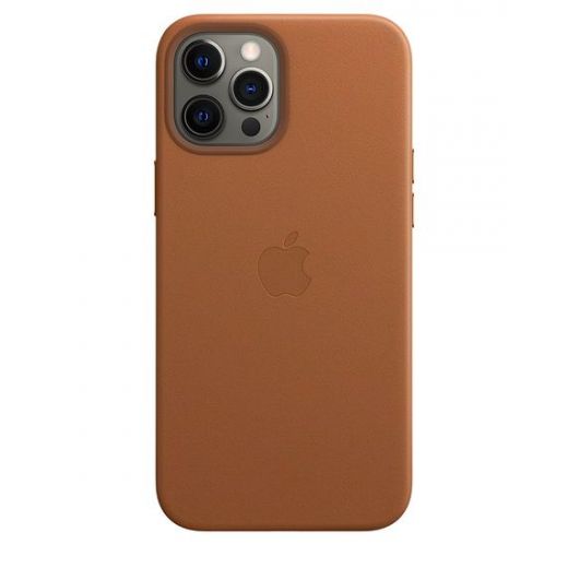 Оригінальний чохол Apple Leather Case with MagSafe Saddle Brown для iPhone 12 Pro Max (MHKL3)