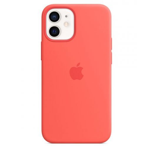 Оригинальный чехол Apple Silicone Case with MagSafe Pink Citrus для iPhone 12 mini (MHKP3)