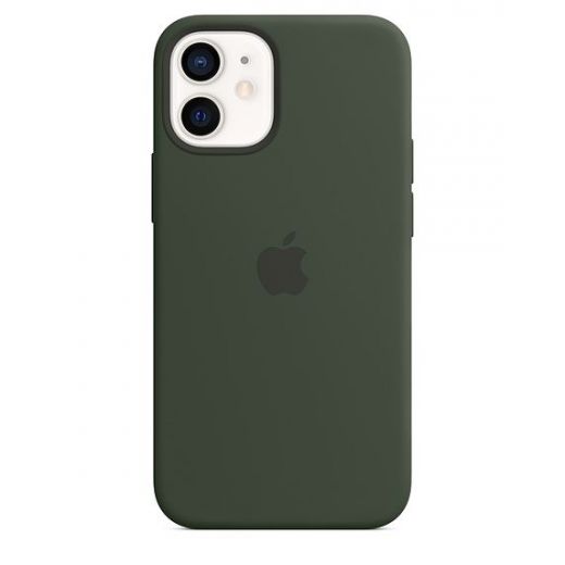 Оригинальный чехол Apple Silicone Case with MagSafe Cyprus Green для iPhone 12 mini (MHKR3)
