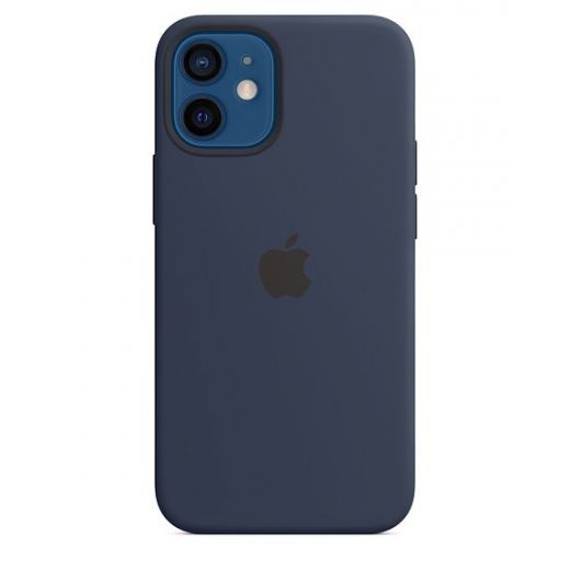 Оригінальний чохол Apple Silicone Case with MagSafe Deep Navy для iPhone 12 mini (MHKU3)