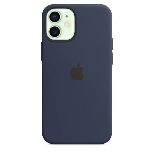 Оригінальний чохол Apple Silicone Case with MagSafe Deep Navy для iPhone 12 mini (MHKU3)