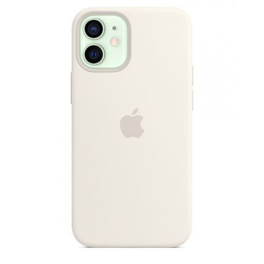 Оригинальный чехол Apple Silicone Case with MagSafe White для iPhone 12 mini (MHKV3)