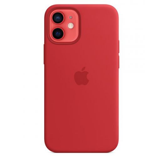 Оригинальный чехол Apple Silicone Case with MagSafe (PRODUCT)Red для iPhone 12 mini (MHKW3)