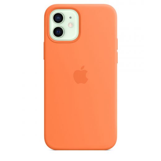 Силіконовий чохол CasePro Sillicone Case with MagSafe Kumquat для iPhone 12 | 12 Pro