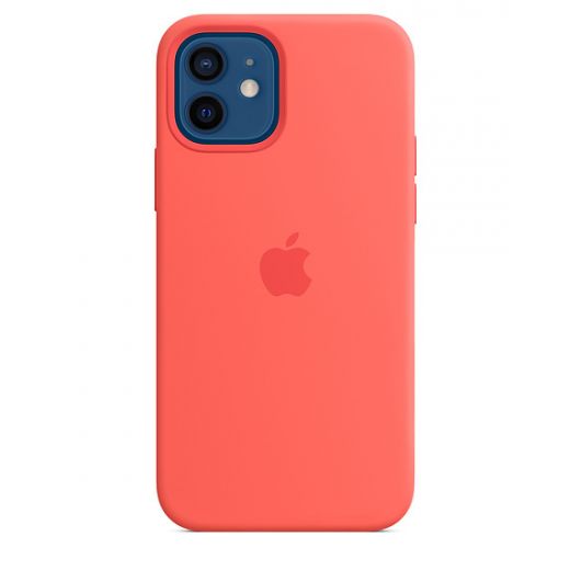 Силиконовый чехол CasePro Sillicone Case (High Quality) Pink Citrus для iPhone 12 | 12 Pro