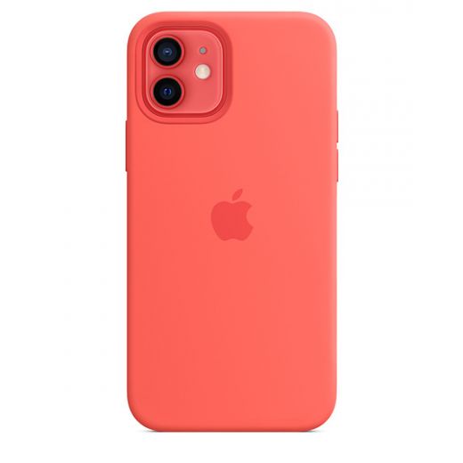 Оригинальный чехол Apple Sillicone Case with MagSafe Pink Citrus для iPhone 12 | 12 Pro (MHL03)