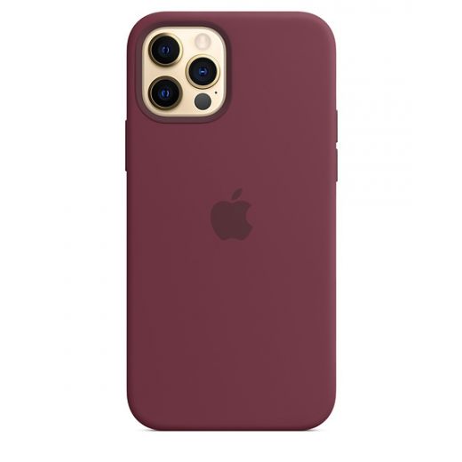 Оригинальный чехол Apple Sillicone Case with MagSafe Plum для iPhone 12 | 12 Pro (MHL23)