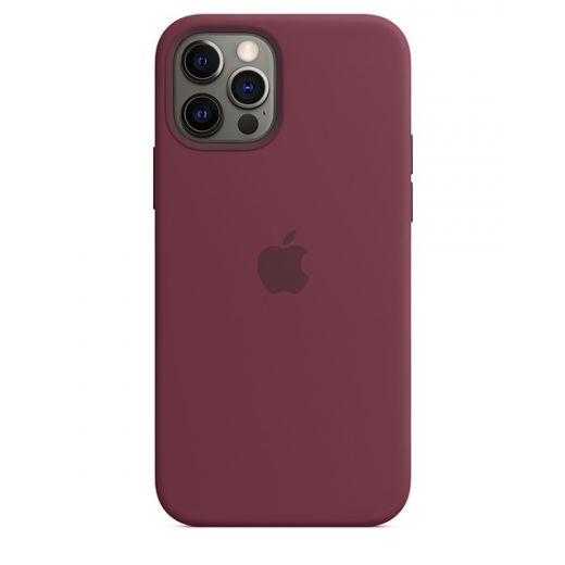 Оригінальний чохол Apple Sillicone Case with MagSafe Plum для iPhone 12 | 12 Pro (MHL23)