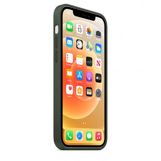 Оригинальный чехол Apple Sillicone Case with MagSafe Cyprus Green для iPhone 12 | 12 Pro (MHL33)