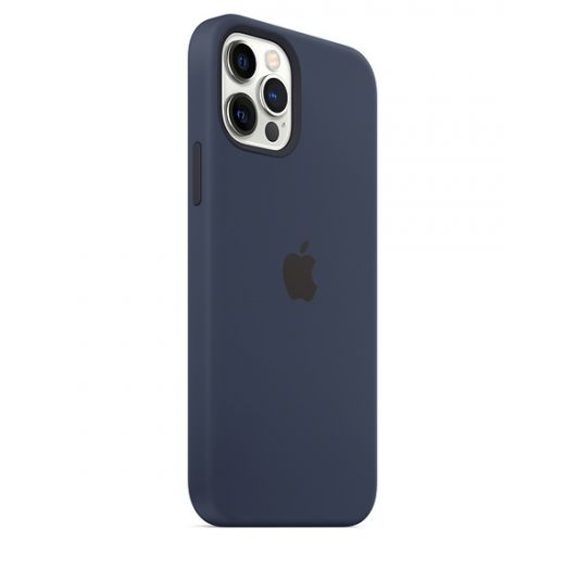 Силиконовый чехол CasePro Sillicone Case with MagSafe Deep Navy для iPhone 12 | 12 Pro