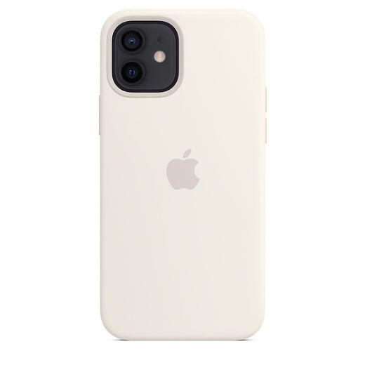 Силиконовый чехол CasePro Sillicone Case with MagSafe White для iPhone 12 | 12 Pro