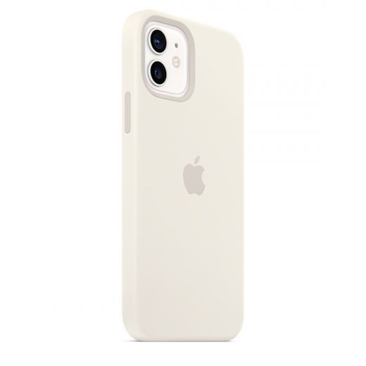 Силиконовый чехол CasePro Sillicone Case with MagSafe White для iPhone 12 | 12 Pro