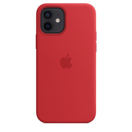 Силиконовый чехол CasePro Sillicone Case with MagSafe Red для iPhone 12 | 12 Pro