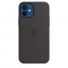 Оригинальный чехол Apple Sillicone Case with MagSafe Black для iPhone 12 | 12 Pro (MHL73)