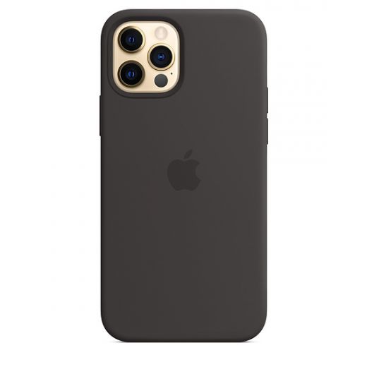 Силіконовий чохол CasePro Sillicone Case with MagSafe Black для iPhone 12 | 12 Pro